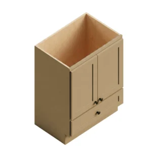 NATURAL WOOD - Vanity Sink Door/Drawer, 24"W x 34.5"H x 21"D