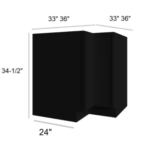 Slim Shaker Black - Lazy Susan Base, 33"W x 34.5"H x 24"D