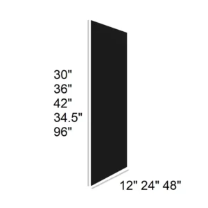 Slim Shaker Black - Base Skin, 24"W x 34.5"H x 0.75"D