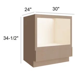 SLIM SHAKER OAK - Microwave, 30"W x 34.5"H x 24"D