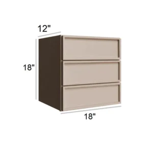SLIM SHAKER OAK - Wall Drawer Cabinet, 18"W x 9"H x 12"D