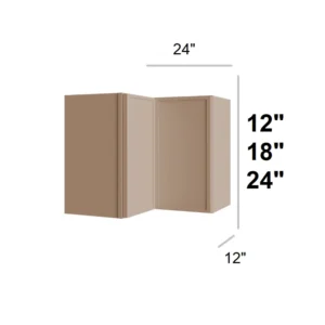 SLIM SHAKER OAK - Easy Reach, 24"W x 12"H x 12"D