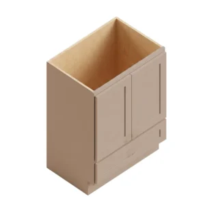 SLIM SHAKER OAK - Vanity Sink Door/Drawer, 24"W x 34.5"H x 21"D