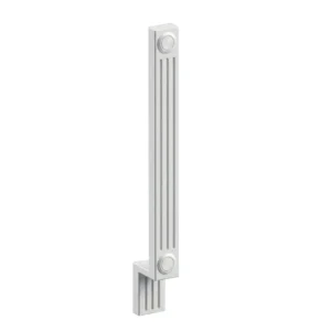 Slim Shaker White - Base Fluted Filler, 3"W x 34.5"H x 0.75"D