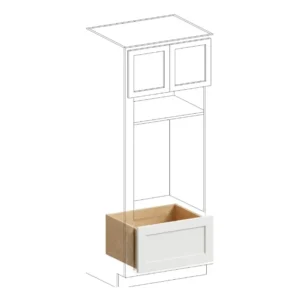 Slim Shaker White - Oven Cabinets, 31.5"W x 84"H x 24"D