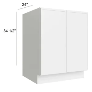 Slim Shaker White - Sink Base, 30"W x 34.5"H x 24"D