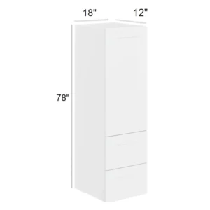 Slim Shaker White - Linen cabinet, 18"W x 7.5"H x 12"D