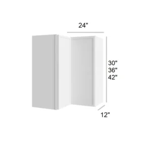 Slim Shaker White - Easy Reach, 24"W x 30"H x 12"D