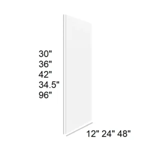 Slim Shaker White - Base Skin, 24"W x 34.5"H x 0.75"D