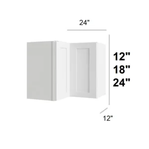 White Shaker - Easy Reach, 24"W x 12"H x 12"D