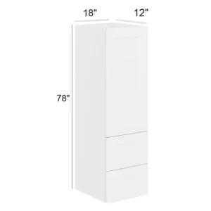 White Shaker - Linen cabinet, 18"W x 7.5"H x 12"D