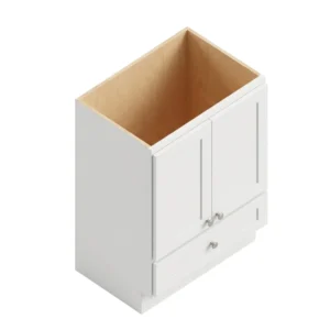 White Shaker - Vanity Sink Door/Drawer, 24"W x 34.5"H x 21"D