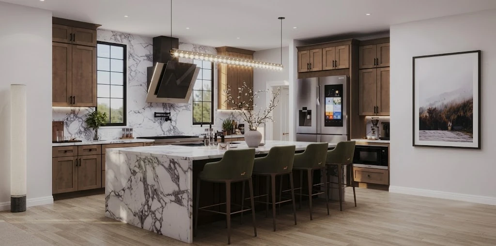 M-RW-KITCHEN Rustic Wood unassembled cabinets by Milestone Cabinets